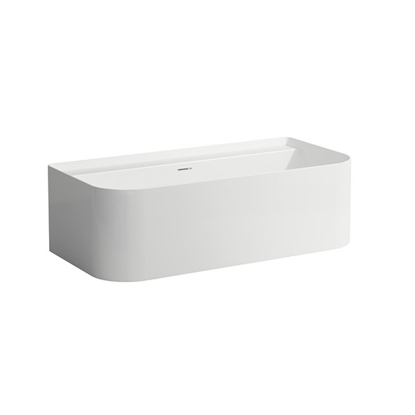 Running Sonar bathtub, pre-wall version, 1600x815x535mm, 2 back slopes, white