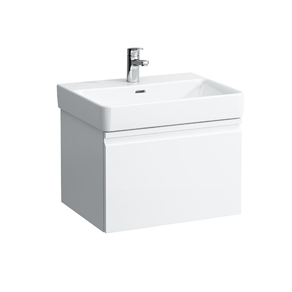 Laufen Pro S Vanity unit,1 Interior drawer,1 Drawer, for Wash basin 810963, 570x450x390