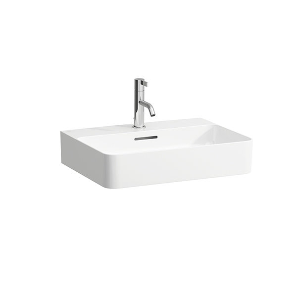 Laufen VAL furniture washbasin, 1 tap hole, with overflow, 550x420, white, H810282