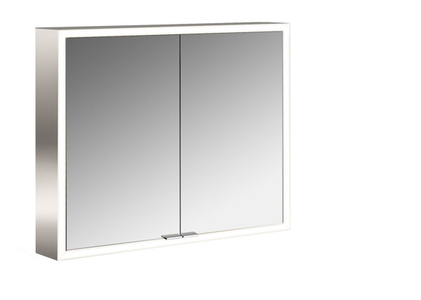 Emco asis prime Mirror light cabinet, surface mounted model, 2 doors, 800mm