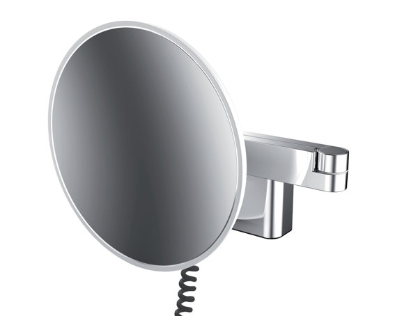 Specchio da barba e da trucco Emco LED, modello a parete, braccio a doppio  snodo