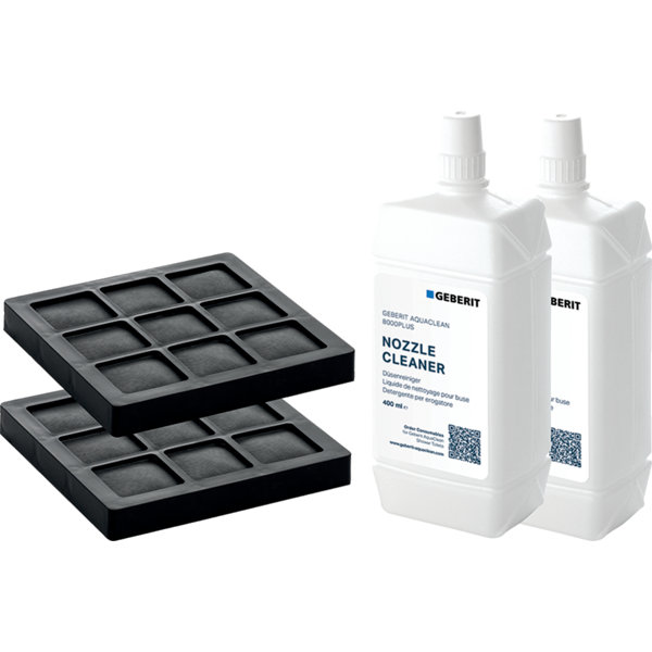 Geberit AquaClean filter set and cleaner set 2 for complete system