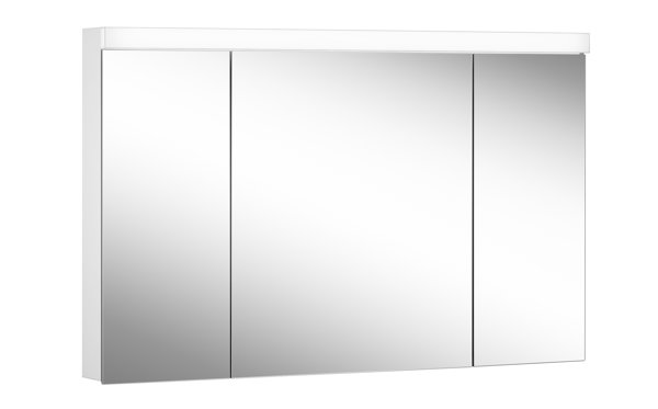 Schneider LOWLINE Plus LED Armoire de toilette lumineuse, 3 portes à double  miroir, 120x74,8x13,5cm