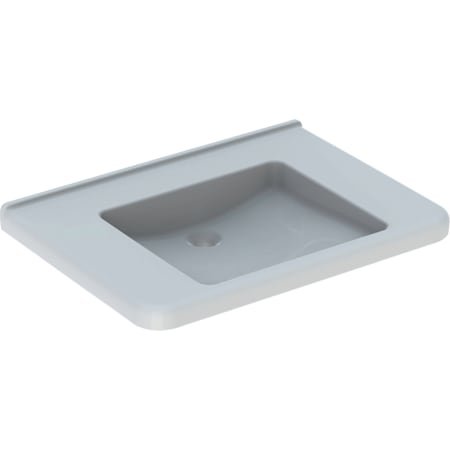 Keramag Renova Nr. 1 Comfort wash basin, accessible by wheelchair, 750x550 mm, without tap hole, without overflow, white, 128576