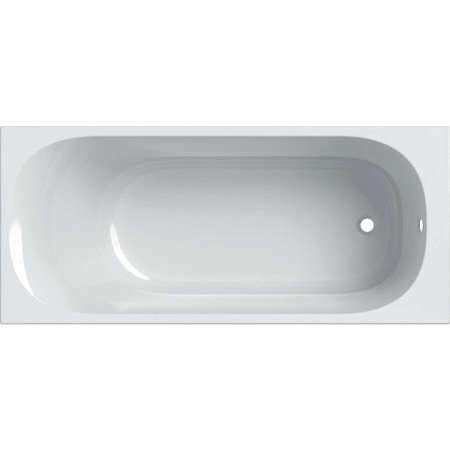 Geberit Soana rectangular bathtub, built-in bathtub, narrow rim, 170 x 75 cm, white
