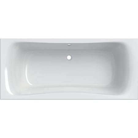 Geberit rectangular bathtub Duo, built-in bathtub, 180 x 80 cm, white/ glossy