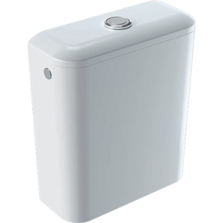 Geberit iCon Square ceramic AP cistern 6l 228950, including chrome-plated blanking plug