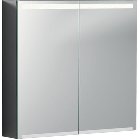 Geberit Option mirror cabinet with lighting, two doors, width 75 cm, 500205001