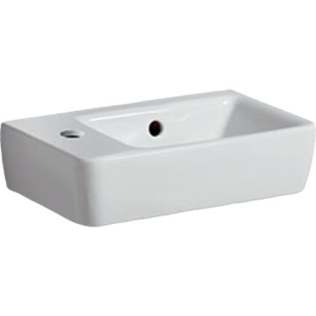 Keramag Renova Nr.1 Comprimo New Hand-rinse basin, 40x25cm, 276240, with tap hole left