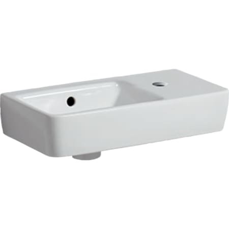 Keramag Renova Nr.1 Comprimo New Hand-rinse basin, 50x25cm, 276250, shelf right, tap hole right