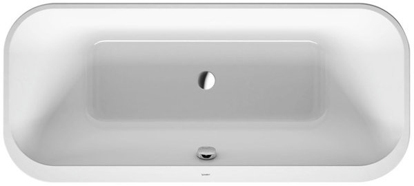 Duravit bathtub Happy D.2 Plus 180x80cm, free-standing, 700453, 2 back inclines, with acrylic cladding
