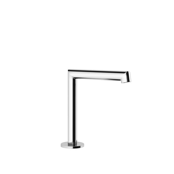 Gessi Anello, washbasin pedestal spout, with 1/2 connection, height=162 mm x projection 144 mm, 63321