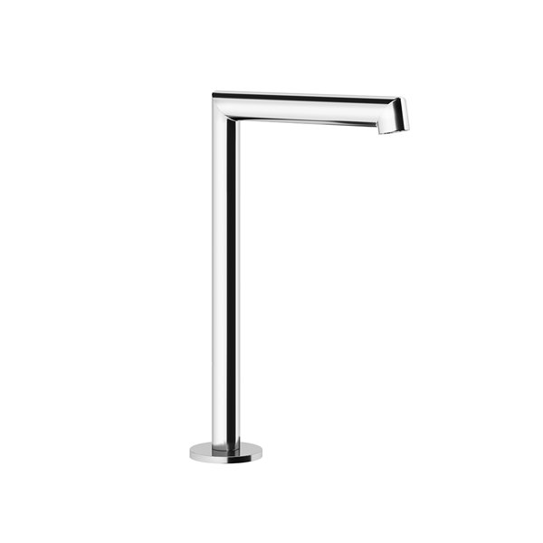 Gessi Anello, washbasin pedestal spout, with 1/2 connection, height=253 mm x projection 160 mm, 63323