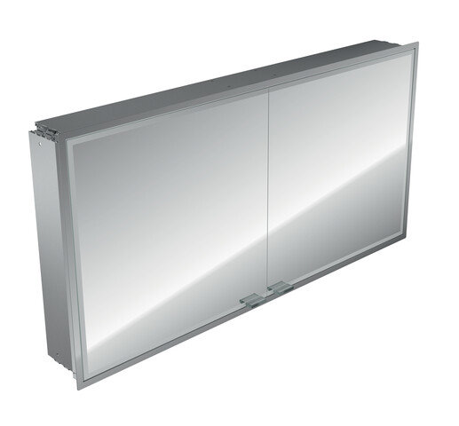 Emco asis prestige illuminated mirror cabinet, flush-mounted model, 1215mm