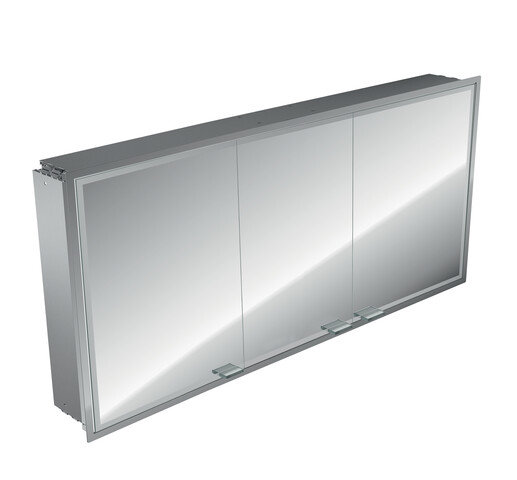 Emco asis prestige illuminated mirror cabinet, flush-mounted model, 1615mm
