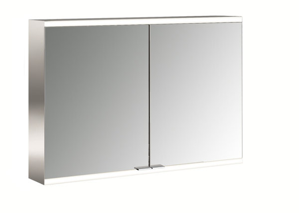 Emco prime 2 Illuminated mirror cabinet, 1000 mm, 2 doors, surface-mounted model, IP 20, without light package