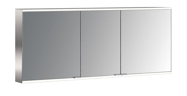 Emco prime 2 Illuminated mirror cabinet, 1600 mm, 3 doors, surface-mounted model, IP 20, without light package