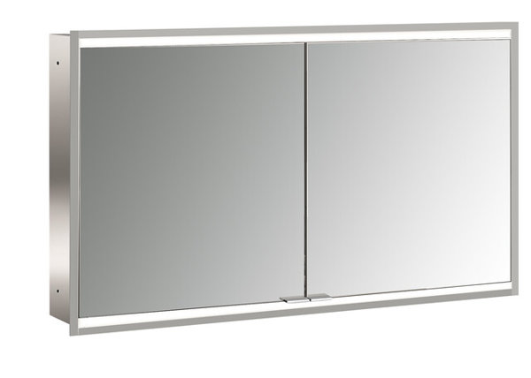 Emco prime 2 Illuminated mirror cabinet, 1200 mm, 2 doors, flush-mounted model, IP 20, without light package