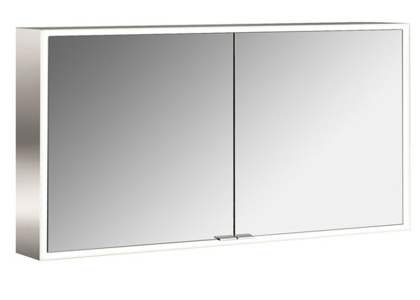 Emco asis prime Mirror light cabinet, surface mounted model, 2 doors, 1300mm