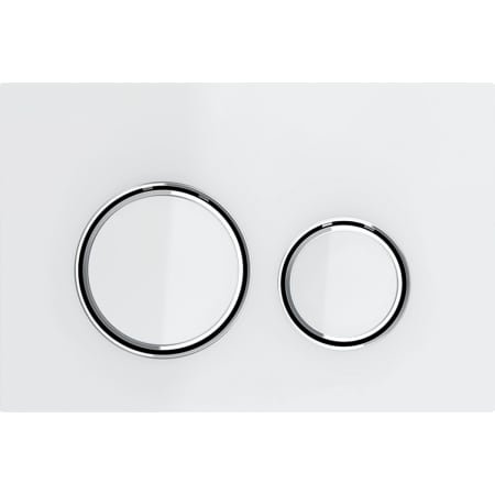 Geberit actuation plate Sigma21 for 2-flush, metal color chrome-plated, 115.884.