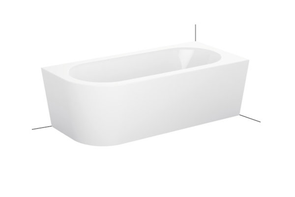 Bette Starlet V Silhouette, 175x80cm, Steel bathtub, installation in right corner, 6690CELVK