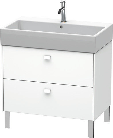 Duravit Brioso Vanity unit standing 78.4 x 45.9 cm, 2 pull-outs, top pull-out incl. siphon cut-out and apron, for wash basin Vero Air 235080