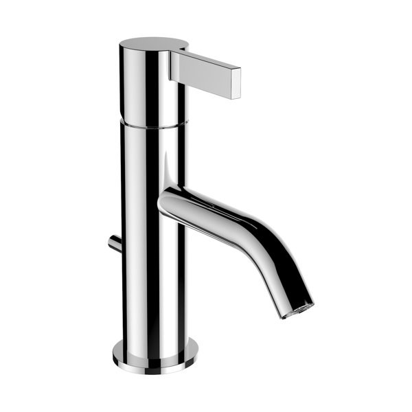 Running Kartell Single lever basin mixer, fixed spout, with drain valve, 115 mm projection