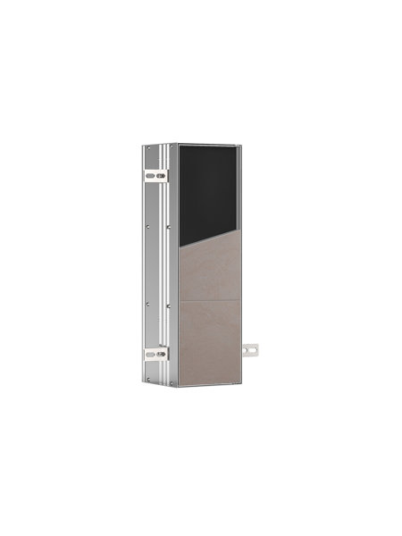 Emco asis module plus, WC module - flush-mounted model, with integrated toilet brush set, door hinge left/right exchangeable