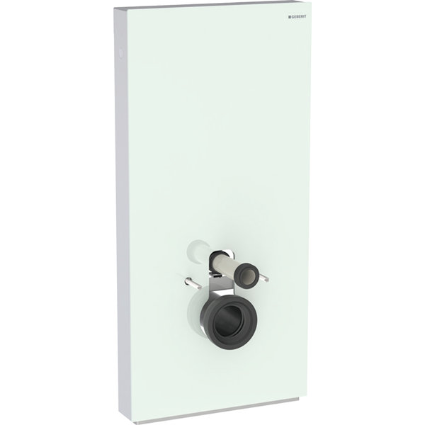 Geberit Monolith sanitary module for wall-mounted toilet, 101cm, water connection on side, with connection pipe