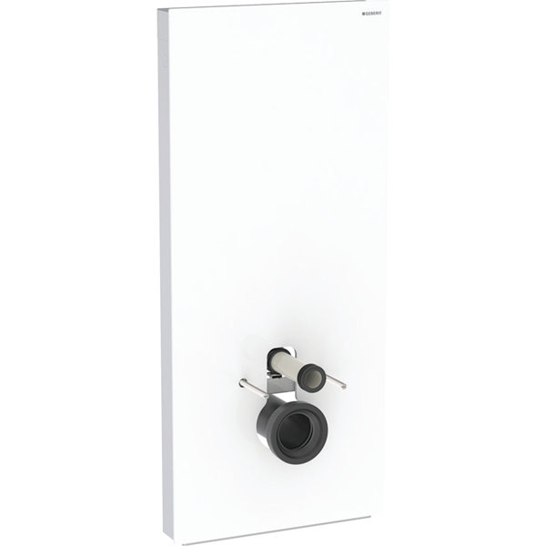 Geberit Monolith sanitary module for wall-mounted toilet, 114cm, water connection center back, with connection pipe
