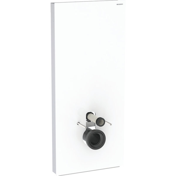 Geberit Monolith PLUS sanitary module for wall-mounted toilet, 114cm, water connection center back, with connection pipe