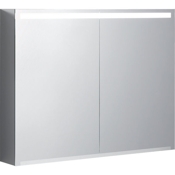 Geberit Option mirror cabinet with lighting, two doors, width 90 cm, 500583001