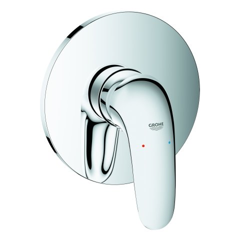 Grohe Eurostyle single-lever shower mixer ready-mounted set, closed lever handle