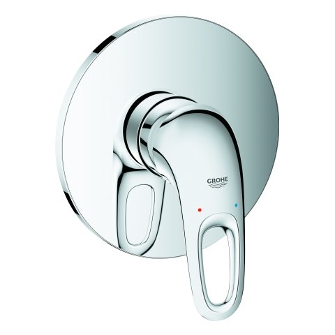 Grohe Eurostyle single-lever shower mixer ready-mounted set, open lever handle