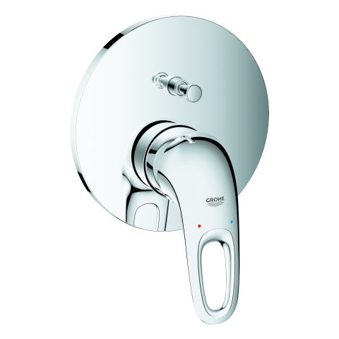 Grohe Eurostyle single-lever bath mixer ready-mounted set, open lever handle