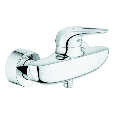 Grohe Eurostyle one-hand shower mixer, open lever handle