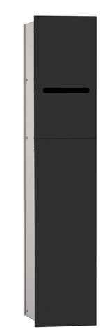 Emco asis module 2.0 WC module - flush-mounted model, paper holder, 1 door with slot, left-hinged door hinge
