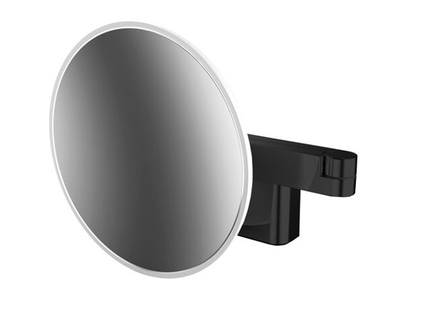 Specchio Da Barba E Da Trucco Emco LED, Modello A Parete, Braccio A Doppio Snodo Ingrandimento 3 Volte Rotondo::61385