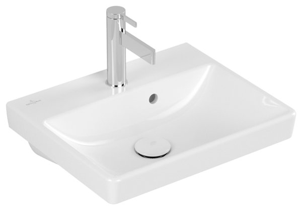 Villeroy & Boch Avento Hand-rinse basin 735845, 450x370mm, 1 tap hole, with overflow