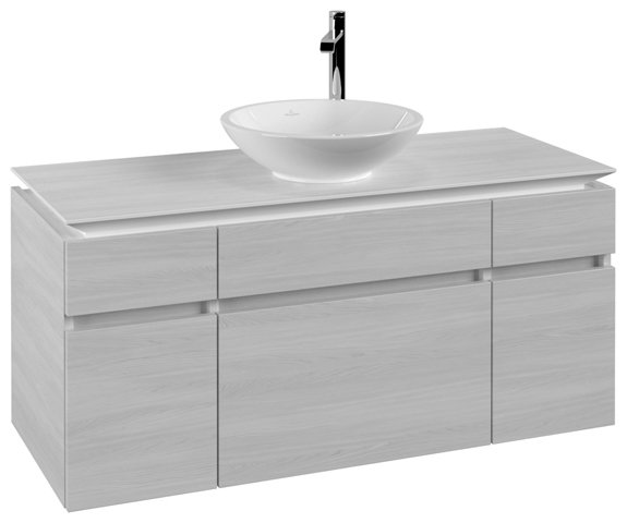 Villeroy & Boch Legato Vanity unit B578, 1200x550x500mm, washbasin centric