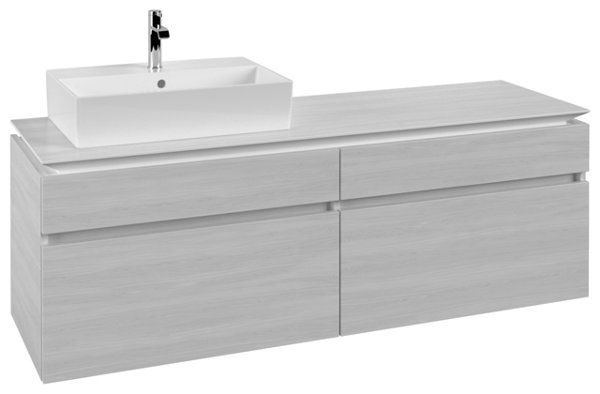 Villeroy & Boch Legato Vanity unit B673, 1600x550x500mm, washbasin left side