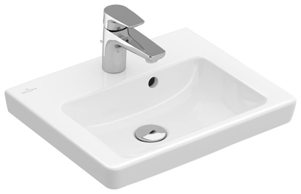 Villeroy & Boch Hand-rinse basin Subway 73155G 500x400mm, 1 tap hole ...