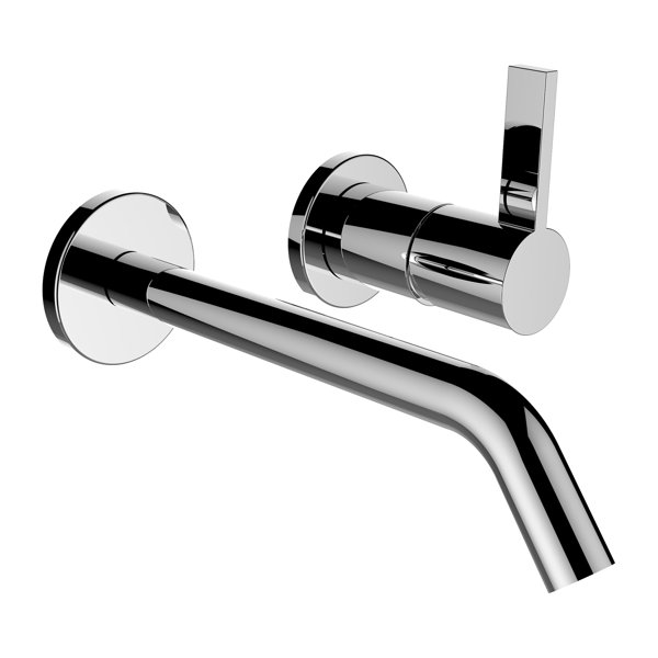 Laufen Kartell 2-hole single lever concealed washbasin mixer for Simibox 2- point, fixed spout, projection 175 mm
