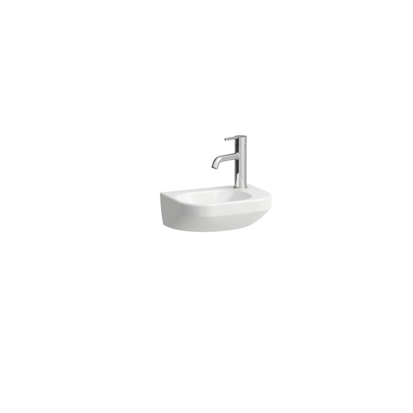 Laufen Lua - Lave-mains 36x25 cm, avec trop-plein, trou pour robinet à  droite, LCC, blanc H8150804001061