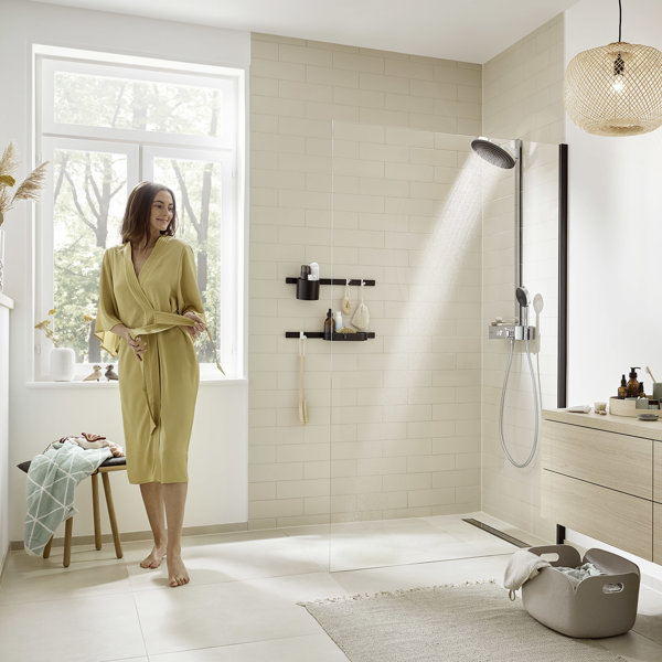 Sistema de ducha Hansgrohe Pulsify 260, 2 tipos de chorro con ShowerTablet  Select 400, 24240