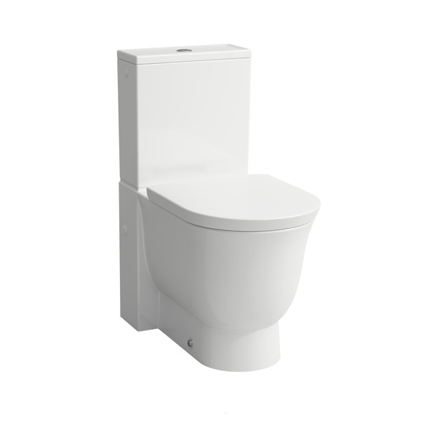 Laufen The New Classic pedestal toilet combination, lowflush, rimless,