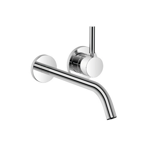 Dornbracht Meta wall-mounted single-lever basin mixer without pop-up waste, 250 mm projection