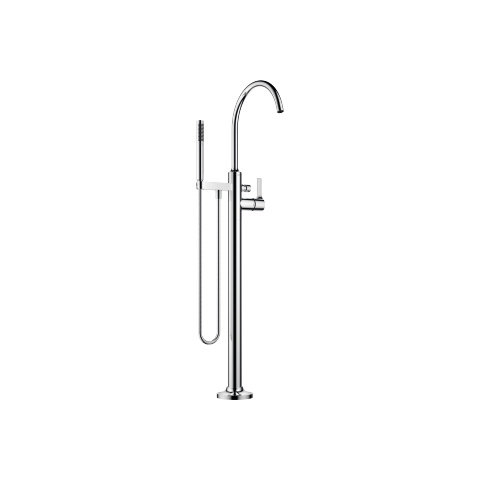 Dornbracht VAIA single-lever bath mixer, standpipe for free-standing installation, hose shower set, projection 281 mm, 25863809