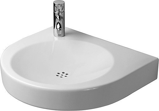 Duravit wash basin H70 Architec 575mm without overflow, with tap hole bench, with tap hole pre-punched
