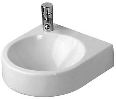 Duravit hand wash basin Architec 36cm without overflow, with tap hole bench, tap hole pre-punched